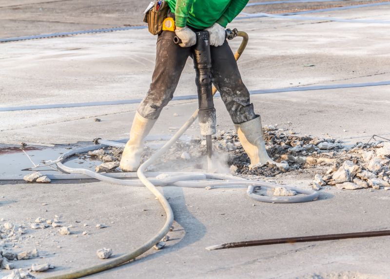 Concrete Removal Equipment at Work